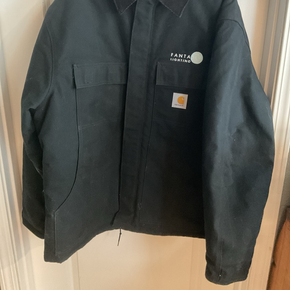Carhartt C03 - Fantasee Lighting - Full Zip Black Work Jacket - Size 48 Regular - Picture 2 of 14